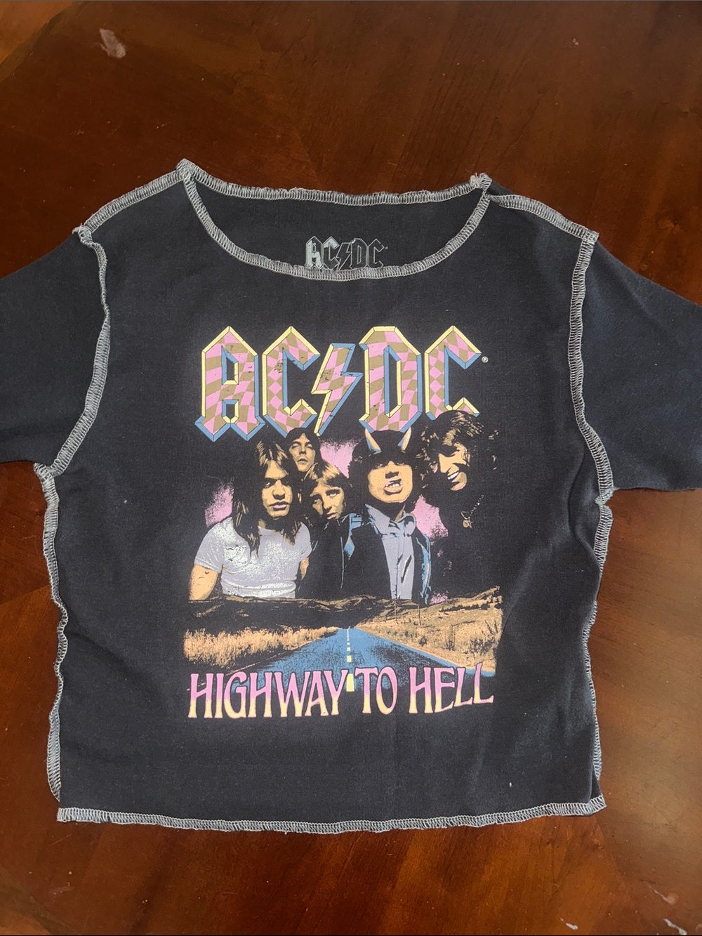 AC/DC Black Kids Short Sleeve 'Highway to Hell' Graphic Tee